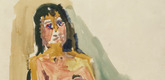 Oskar Kokoschka. Seated Woman. 1921