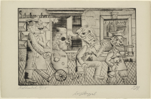 Otto Dix. War Cripples (Kriegskrüppel). (1920)
