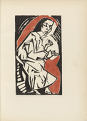Erich Heckel. Woman (Frau) (plate, after p. 124) from Ganymed. Blätter der Marées-Gesellschaft , vol. 5. 1925 (print executed 1913)