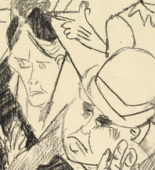Max Beckmann. The Street (plate 3) [Die Strasse (Blatt 3)] from Hell (Die Hölle). (1919)