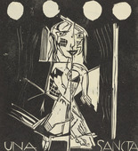 Siegfried Schott. Una Sancta Cubica (Una Sancta Cubica) from the periodical Kündung, vol. 1, no. 7, 8 (July, August 1921). 1921