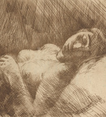 Hans Gött. Sleeping Girl (Schlafendes Mädchen) (plate, after p. 144) from Ganymed. Blätter der Marées-Gesellschaft, vol. 5. 1925 (print executed 1924)