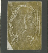 Christian Rohlfs. Profile of a Young Girl (Mädchenkopf, Profil). (c. 1911)