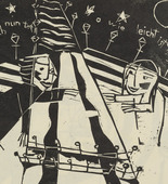 Siegfried Schott. Death (Der Tod) from the periodical Kündung, vol. 1, no. 7, 8 (July, August 1921). 1921