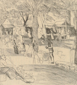 Rudolf Grossmann. Annual Fair (Jahrmarkt) (plate, after p. 184) from Ganymed. Blätter der Marées-Gesellschaft, vol. 5. 1925 (print executed 1923)