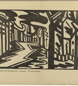 Jacoba van Heemskerck. Landscape with Zigzag Path (Landschaft mit Zickzackweg) (plate, p. 9) from the periodical Der Sturm. Wochenschrift für Kultur und Künste, vol. 8, no. 1 (April 1917). 1917