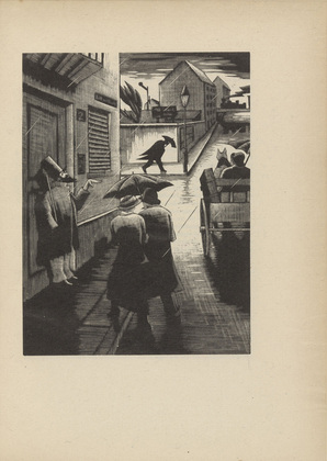 Otto Nückel. Rainy Weather (Regenwetter) (plate, after p. 224) from Ganymed. Blätter der Marées-Gesellschaft, vol. 5. 1925 (print executed 1924)