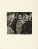Emil Nolde. Scribes (Schriftgelehrte). (1911, printed c. 1919)