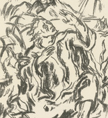 Karl Caspar. John at Patmos (Johannes auf Patmos) (plate, after p. 160) from the periodical Genius. Zeitschrift für werdende und alte Kunst, vol. 1, no. 1. 1919 (print executed 1918)
