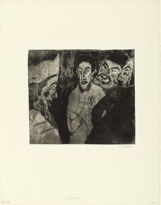 Emil Nolde. Scribes (Schriftgelehrte). (1911, printed c. 1919)