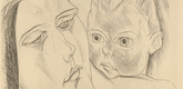 Heinrich Nauen. Mother and Child (Mutter und Kind) (plate, after p. 296) from the periodical Genius. Zeitschrift für werdende und alte Kunst, vol. 1, no. 2. 1919