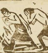 Christian Rohlfs. Expulsion from Paradise (small version) [Austreibung aus dem Paradies (klein)]. (c. 1915-16)