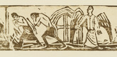 Christian Rohlfs. Expulsion from Paradise (small version) [Austreibung aus dem Paradies (klein)]. (c. 1915-16)