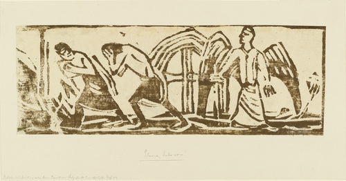 Christian Rohlfs. Expulsion from Paradise (small version) [Austreibung aus dem Paradies (klein)]. (c. 1915-16)