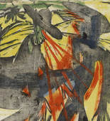 Ernst Ludwig Kirchner. Schlemihl Meets His Shadow (Schlemihls Begegnung mit dem Schatten). (1915-16)