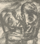Georg Ehrlich. Consolation (Tröstung) (plate, preceding p. 129) from the periodical Genius. Zeitschrift für werdende und alte Kunst, vol. 2, no. 1. 1920