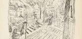 Rudolf Grossmann. Untitled (Southern Streetscene) (plate, [p. 199]) from the periodical  Zeit-Echo. Ein Kriegs-Tagebuch der Künstler, vol. 1, no. 13 (Apr 1915). 1915