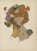 Oskar Kokoschka. Plate (folio 10) from Mörder, Hoffnung der Frauen (Murderer, Hope of Women). (1916)