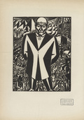 Frans Masereel. Business-man (plate, preceding p. 159) from the periodical Genius. Zeitschrift für werdende und alte Kunst, vol. 2, no. 1. 1920