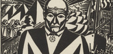 Frans Masereel. Business-man (plate, preceding p. 159) from the periodical Genius. Zeitschrift für werdende und alte Kunst, vol. 2, no. 1. 1920