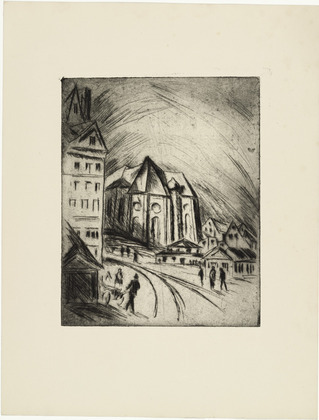Walther Klemm. Small Town (Kleinstadt) (plate, loose leaf) from the periodical Das Kunstblatt, vol. 1, no. 5 (May 1917). 1917
