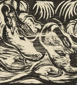 Walther Klemm. Ducks (Enten) (plate, preceding p. 129) from the periodical Das Kunstblatt, vol. 1, no. 5 (May 1917). 1917