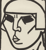 André Rouveyre. Head (Kopf) (plate, after p. 320) from the periodical Genius. Zeitschrift für werdende und alte Kunst, vol. 2, no. 2. 1920