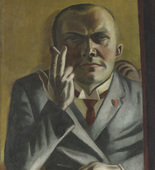 Max Beckmann. Self-Portrait with a Cigarette. Frankfurt 1923