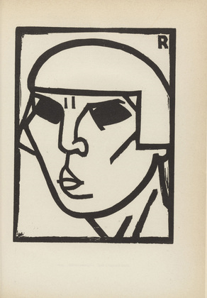 André Rouveyre. Head (Kopf) (plate, after p. 320) from the periodical Genius. Zeitschrift für werdende und alte Kunst, vol. 2, no. 2. 1920