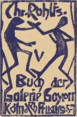 Christian Rohlfs. Title page for Gallery Goyert Catalogue (Titelblatt des Kataloges der Galerie Goyert). (1922)