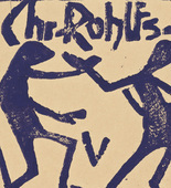 Christian Rohlfs. Title page for Gallery Goyert Catalogue (Titelblatt des Kataloges der Galerie Goyert). (1922)