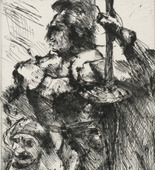 Lovis Corinth. Protected by Weapons (Im Schutz der Waffen) for the portfolio Compositions (Kompositionen). (1921-22)