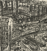 Paul Gangolf. The Morning (Der Morgen) from the portfolio Metropolis. (1922, published 1923)