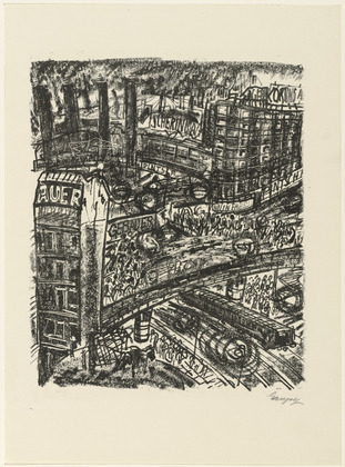 Paul Gangolf. The Morning (Der Morgen) from the portfolio Metropolis. (1922, published 1923)