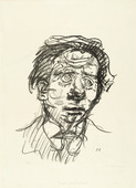 Oskar Kokoschka. Max Reinhardt (Head) (Kopf). (1919)