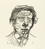 Oskar Kokoschka. Max Reinhardt (Head) (Kopf). (1919)