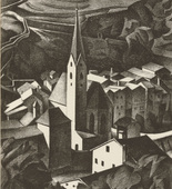 Alexander Kanoldt. Klausen (plate, after p. 322) from the periodical Genius. Zeitschrift für werdende und alte Kunst, vol. 3, no. 2. 1921