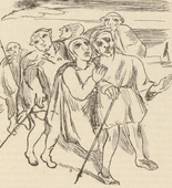 Rudolf Grossmann. Illustration for Till Ulenspiegel (in-text-plate, page 59) from the periodical Kunst und Künstler, vol. 14, no. 2 (Nov 1915). 1915