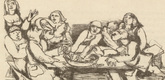 Rudolf Grossmann. Illustration for Till Ulenspiegel (in-text-plate, page 59) from the periodical Kunst und Künstler, vol. 14, no. 2 (Nov 1915). 1915
