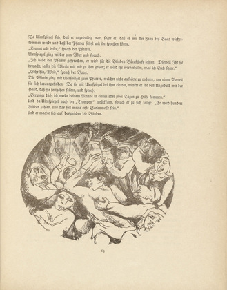 Rudolf Grossmann. Illustration for Till Ulenspiegel (plate, page 63) from the periodical Kunst und Künstler, vol. 14, no. 2 (Nov 1915). 1915