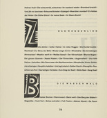Karl Schmidt-Rottluff. Ornamental initial 'B' from the periodical Kündung, vol. 1, no. 4, 5, 6 (April, May, June 1921). 1921 (executed 1920)