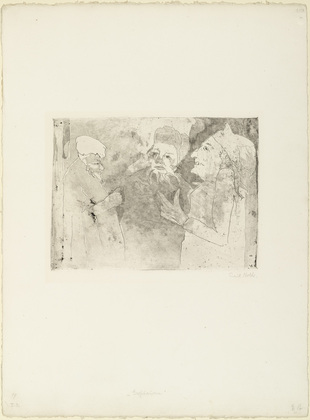Emil Nolde. Rich Farmers (Grossbauern). (1918)