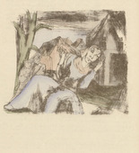Rudolf Grossmann. Illustration for Till Ulenspiegel (plate facing page 69) from the periodical Kunst und Künstler, vol. 14, no. 2 (Nov 1915). 1915