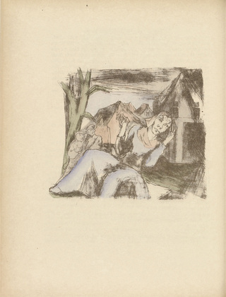 Rudolf Grossmann. Illustration for Till Ulenspiegel (plate facing page 69) from the periodical Kunst und Künstler, vol. 14, no. 2 (Nov 1915). 1915
