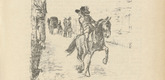 Max Liebermann. Illustration (The Marshall)  (headpiece, page 463) for Bassompierre from the periodical Kunst und Künstler, vol. 15, no. 10 (July 1917). 1917 (print executed 1915)