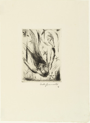 Walter Gramatté. Plunge Into Infinity: Plate IV for Der Rebell (Der Sturz in die Unendlichkeit: Blatt IV zur Der Rebell) from the periodical Marsyas , no. 5 (Sum 1918). 1918