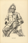 Max Liebermann. Cuirassier Colonel (Kürassier-Oberst) (plate, p. 97) from the periodical Kriegszeit. Künstlerflugblätter, vol. 1, no. 24 (27 Jan 1915). 1915