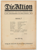 Die Aktion, vol. 3, no. 8. February 19, 1913
