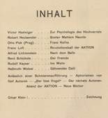 Die Aktion, vol. 3, no. 8. February 19, 1913