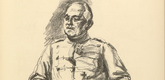 Max Liebermann. Cuirassier Colonel (Kürassier-Oberst) (plate, p. 97) from the periodical Kriegszeit. Künstlerflugblätter, vol. 1, no. 24 (27 Jan 1915). 1915